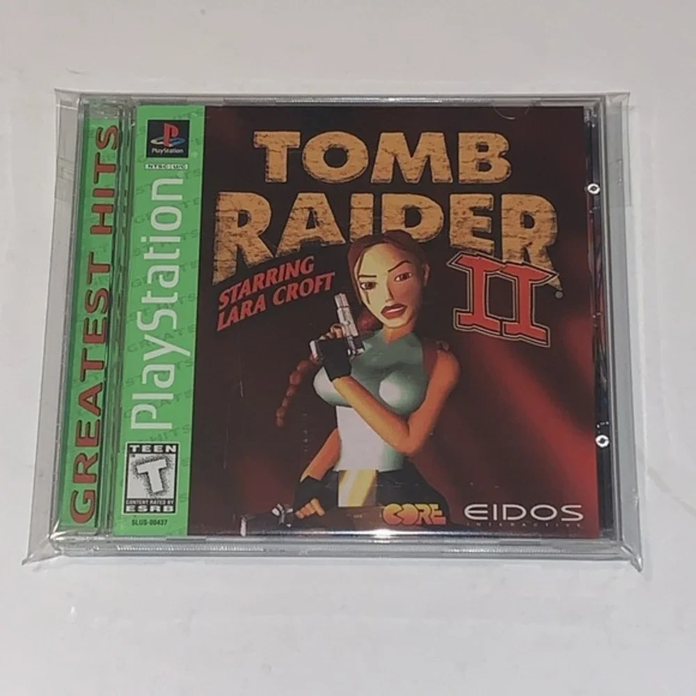 Tomb Raider II (Sony PlayStation 1 1997) PS1 CIB + Reg Card Tested Gameplay Pics